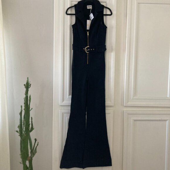 228 Pants - NWT Show Me Your Mumu Free People Jacksonville Short Sleeve Jumpsuit Black Sz XS
